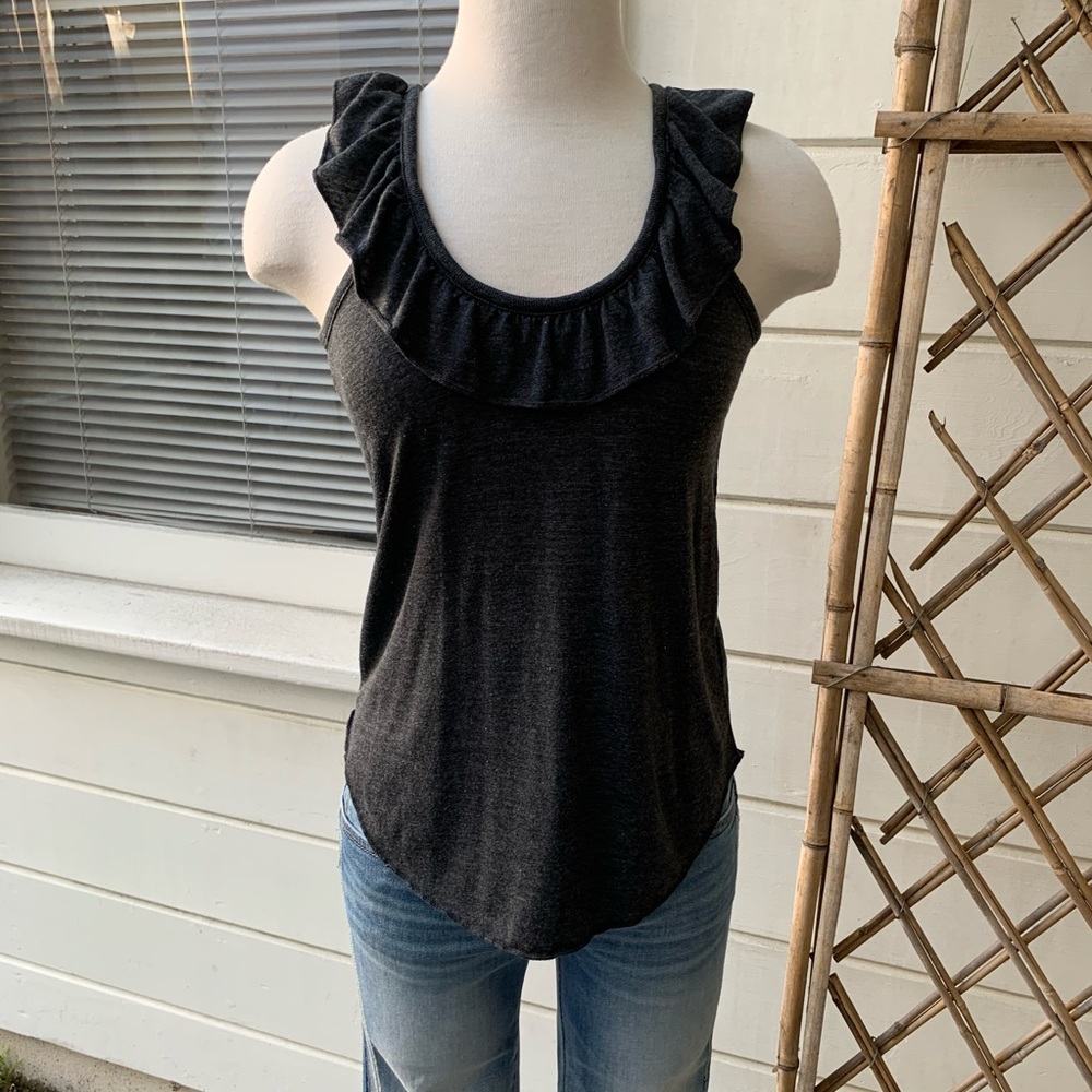 Chaser Tri-Blend Ruffle Tank - Picture 3 of 6